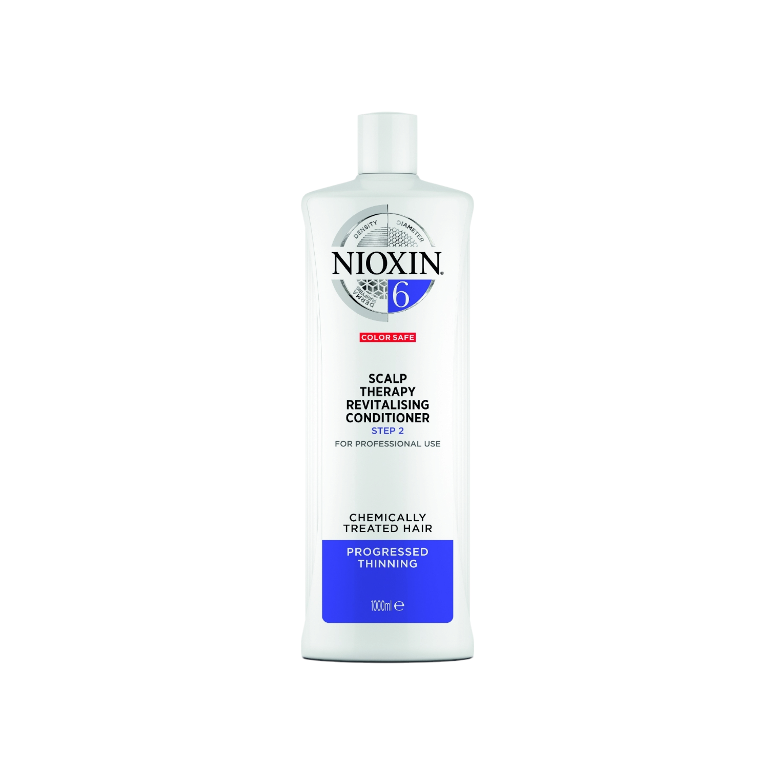 Nioxin Acondicionador para Cabello Tratado Quimicamente o Rizado - Adelgazamiento Avanzado 1000 ml