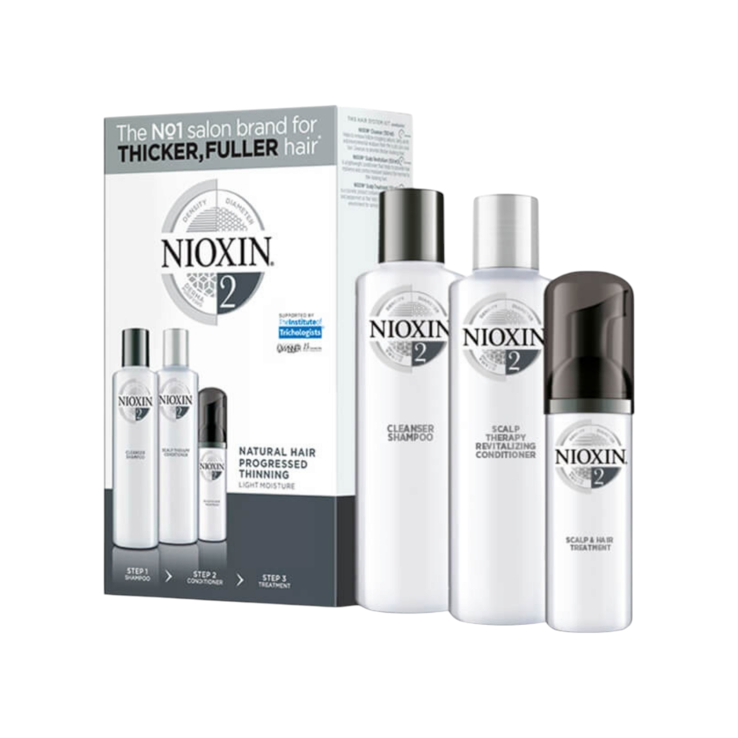 Nioxin Kit Para Cabello Natural - Adelgazamiento Avanzado 150 ml
