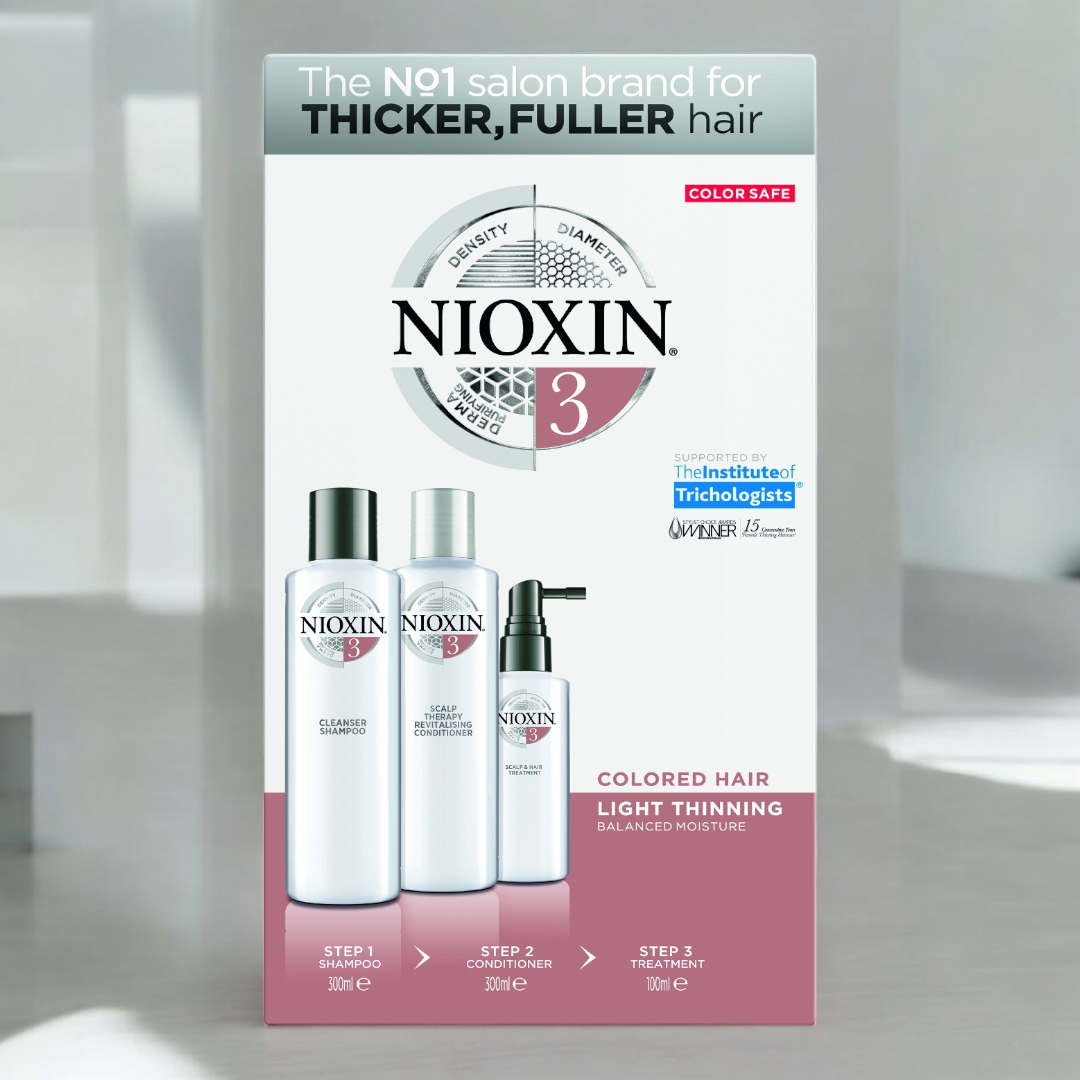 Nioxin Kit Para Cabello Teñido - Adelgazamiento Leve 300 ml