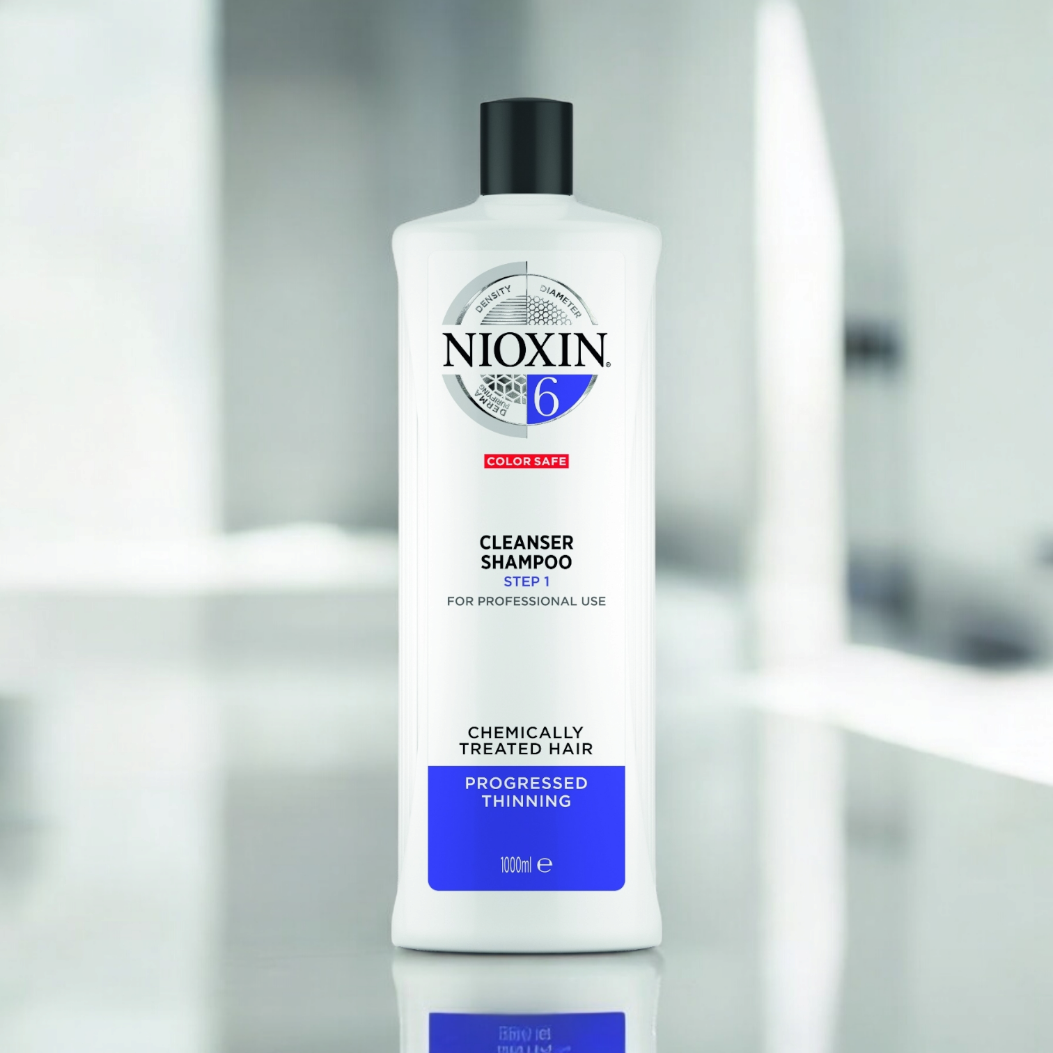 Nioxin Shampoo para Cabello Tratado Quimicamente o Rizado - Adelgazamiento Avanzado 1000 ml