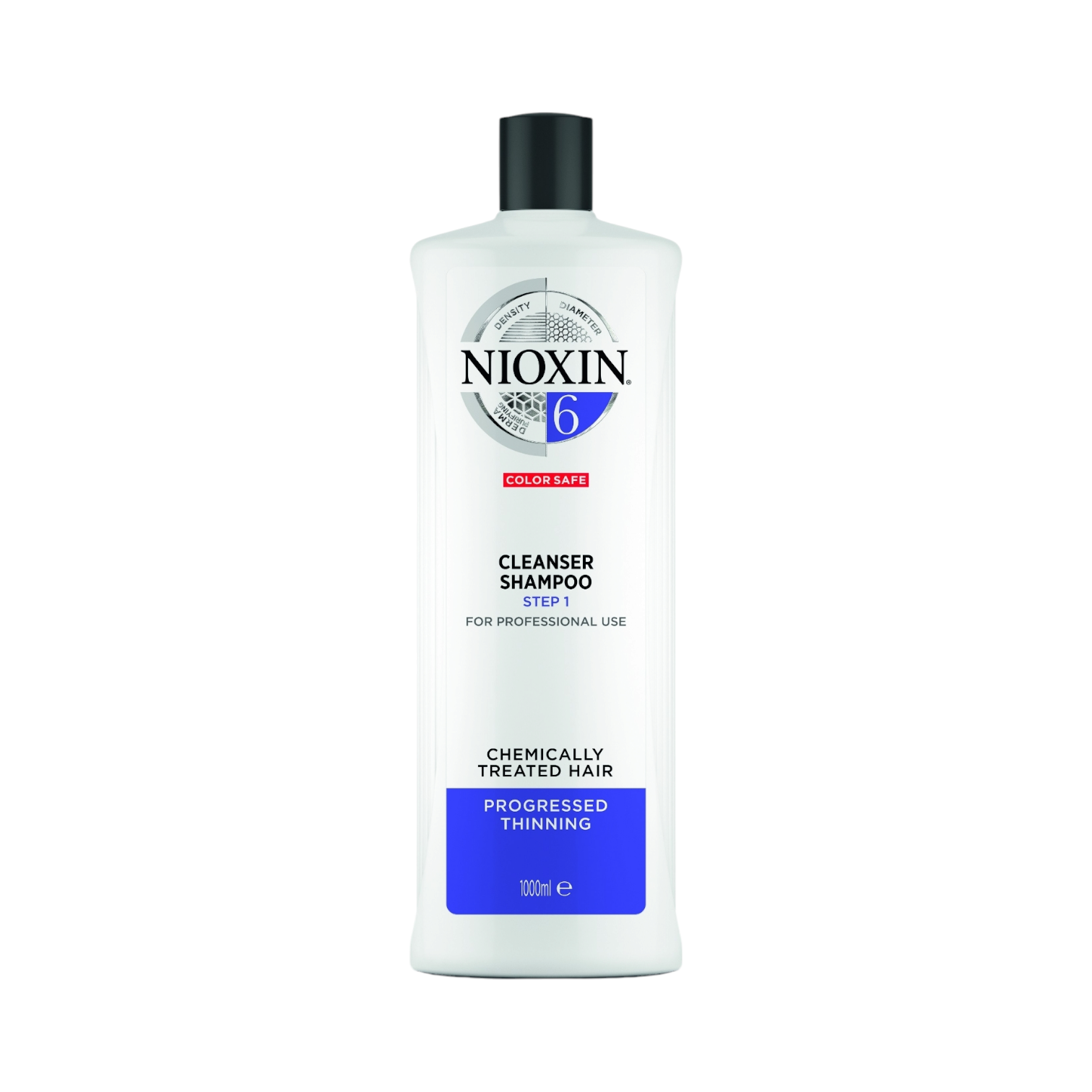 Nioxin Shampoo para Cabello Tratado Quimicamente o Rizado - Adelgazamiento Avanzado 1000 ml