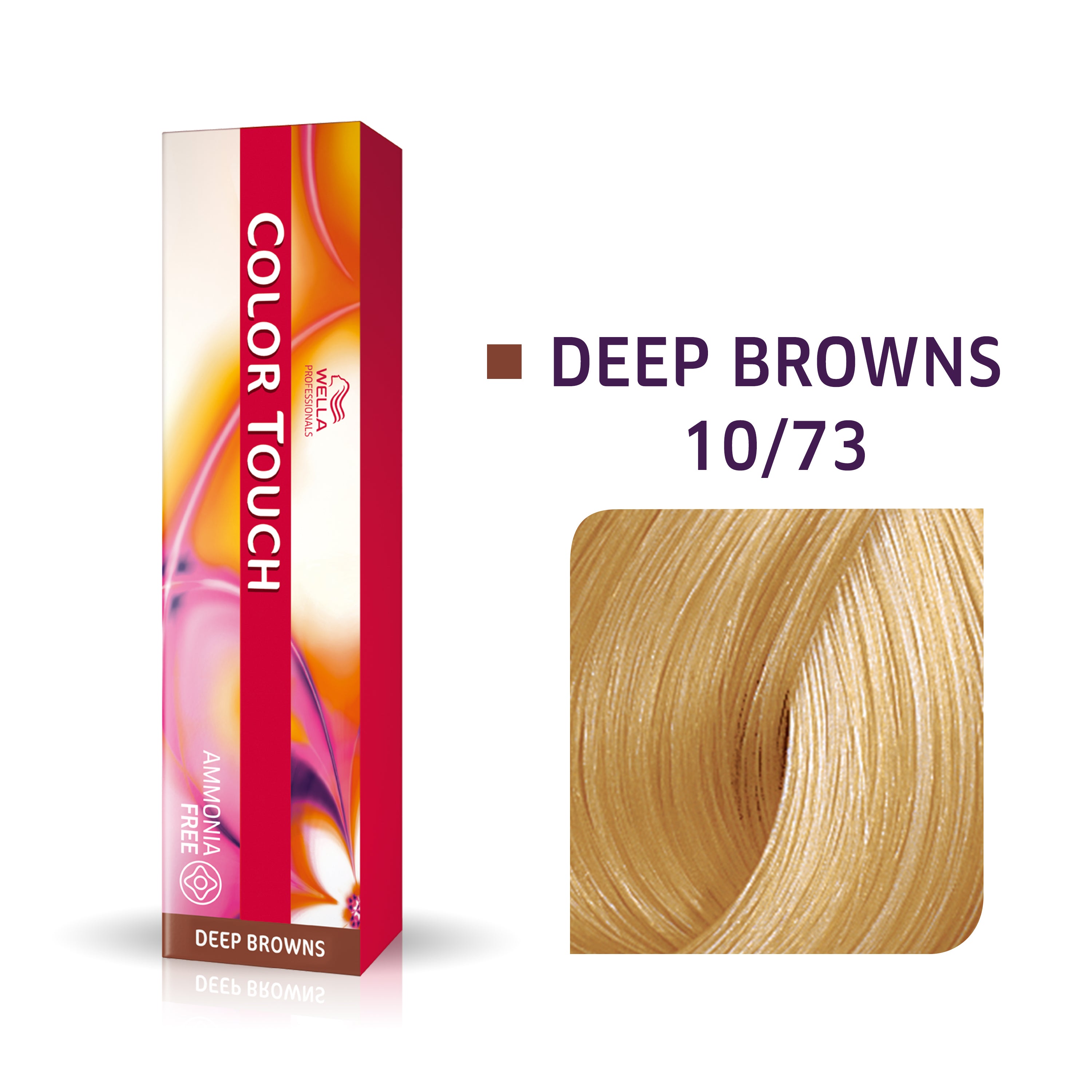 Wella Tinte Color Touch CT 60 ml. 10/73 Rubio Ultra Claro Marrón Dorado