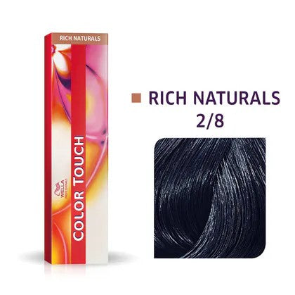 Wella Tinte Color Touch CT 60 ml. 2/8 Negro Perla