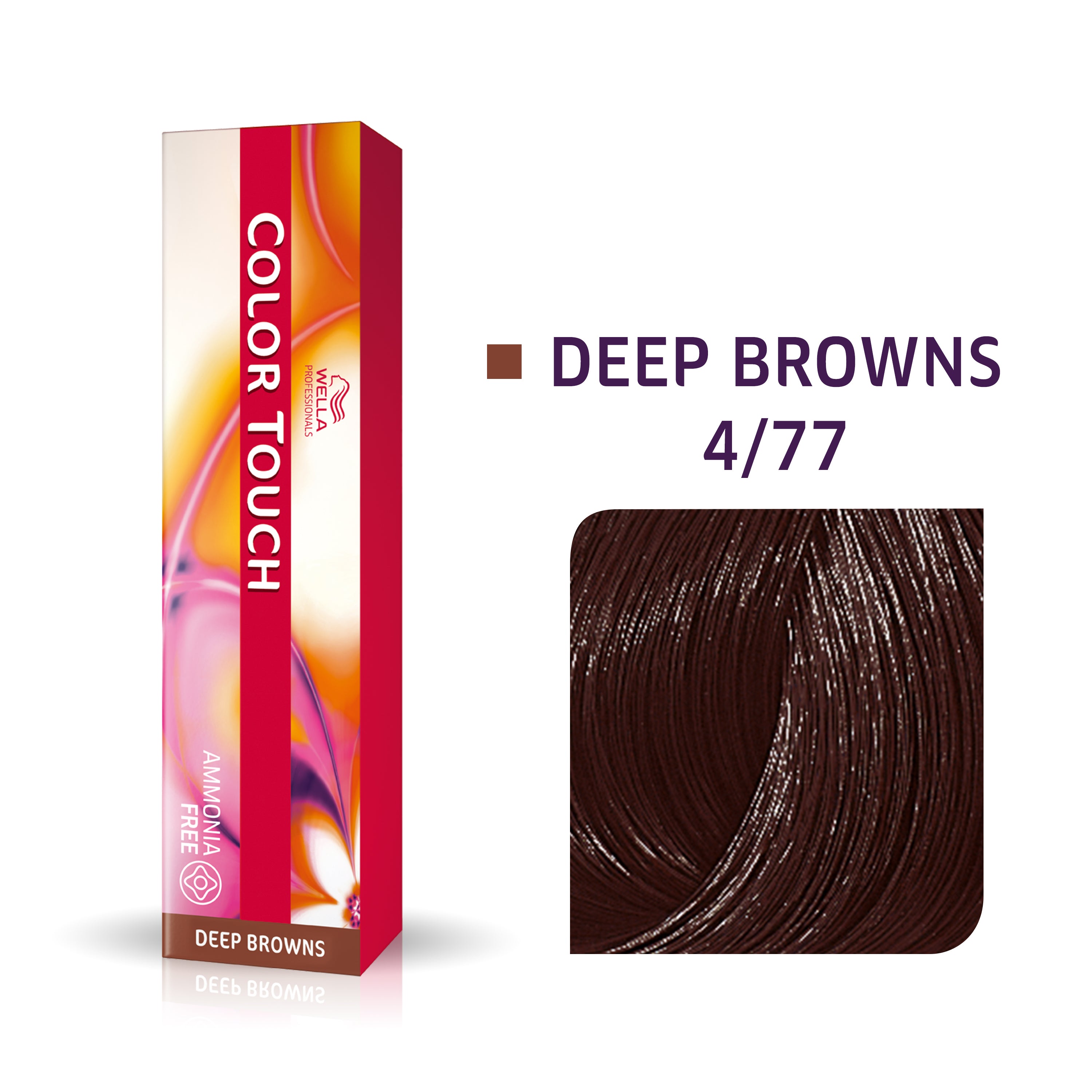 Wella Tinte Color Touch CT 60 ml. 4/77 Castaño Mediano Marrón Intenso