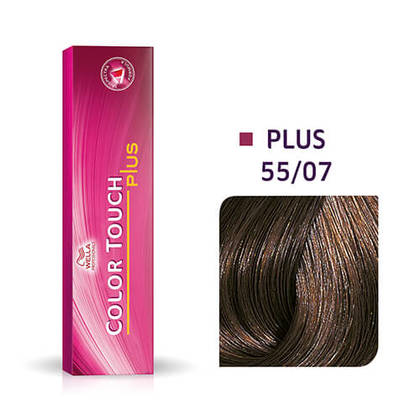 Wella Tinte Color Touch Plus CTP 60 ml. 55/07 Castaño Claro Intenso Natural Marrón