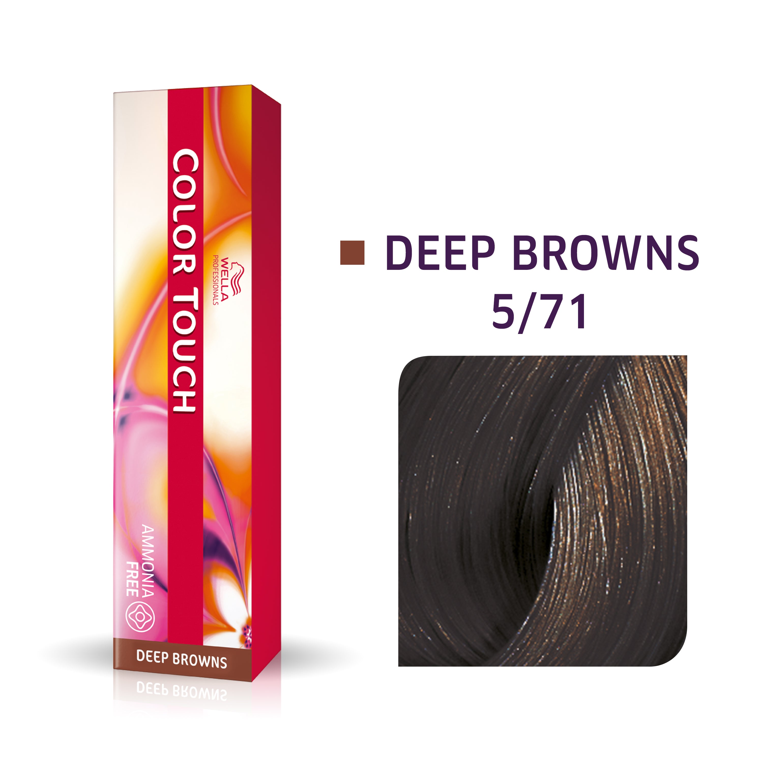 Wella Tinte Color Touch CT 60 ml. 5/71 Castaño Claro Marrón Ceniza