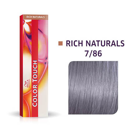 Wella Tinte Color Touch CT 60 ml. 7/86 Rubio Mediano Perla Violeta -SMOKE