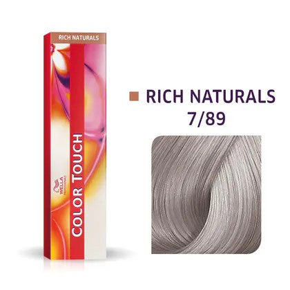 Wella Tinte Color Touch CT 60 ml. 7/89 Rubio Mediano Perla Cendre