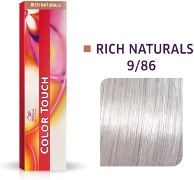 Wella Tinte Color Touch CT 60 ml. 9/86 Rubio Extraclaro Perla violeta -SMOKE