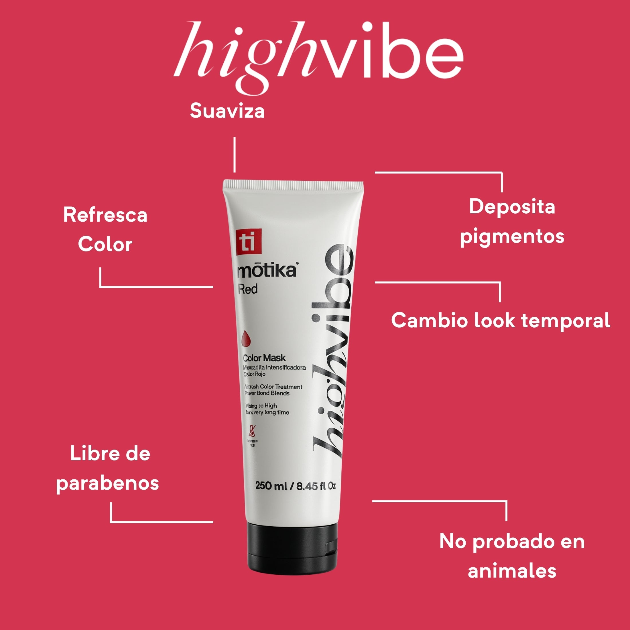 Motika High Vibe Mascarilla Roja 250 Ml