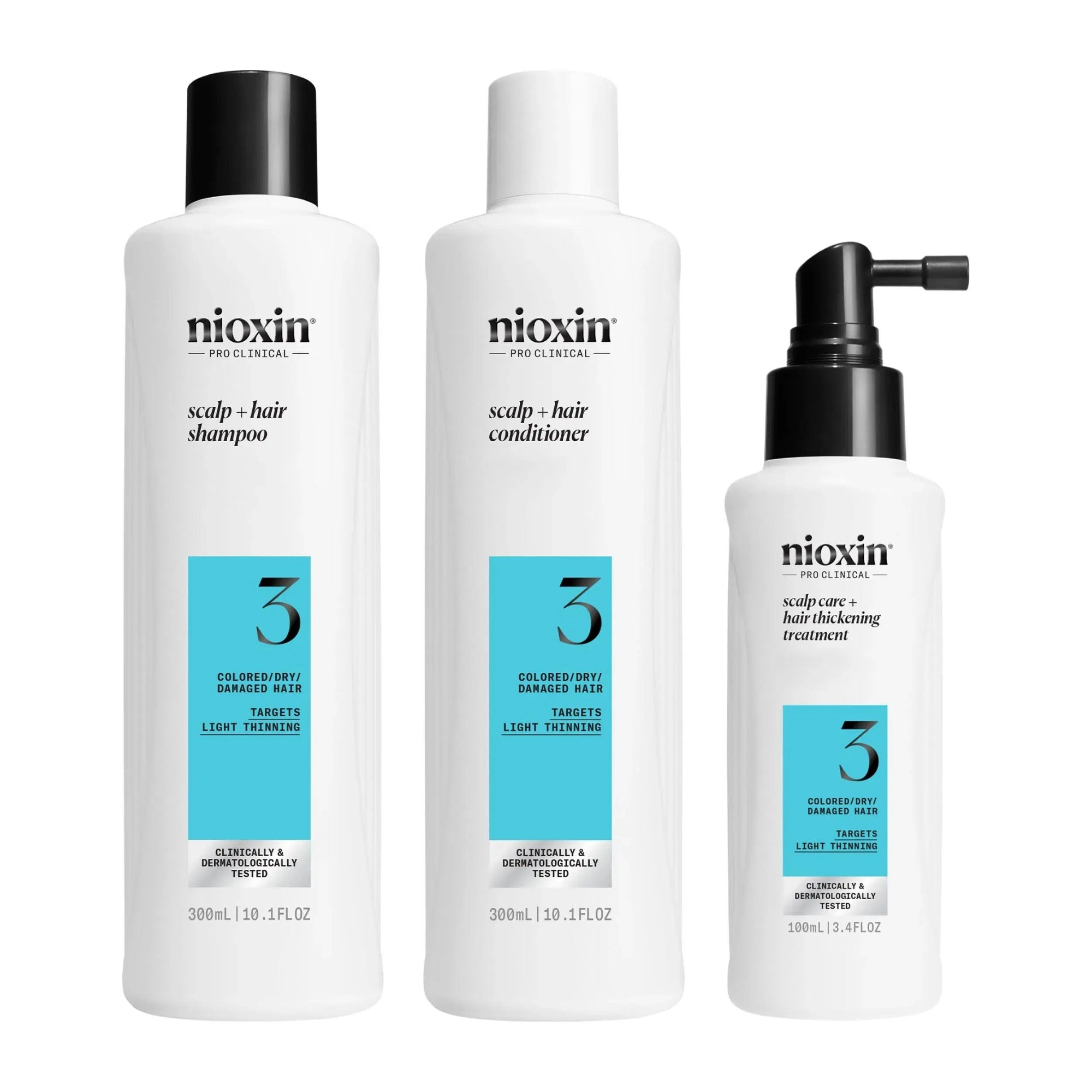 Nioxin Kit Para Cabello Teñido - Adelgazamiento Leve 300 ml